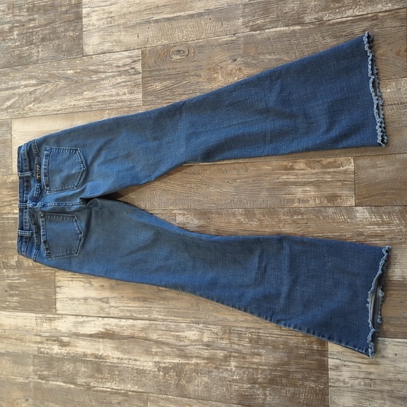 COWGIRL TUFF "Livin' On The Edge Trouser" flare stretch jeans sz 26x35L Tall - Picture 9 of 16